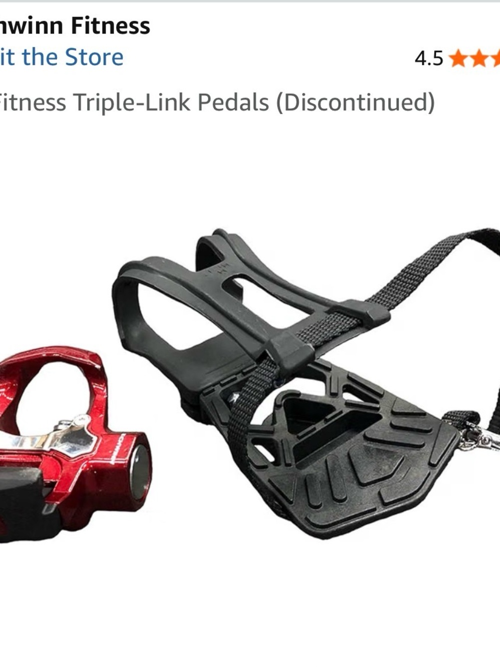 Schwinn pedals with toe cages for peloton